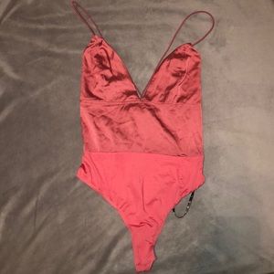 Missguided cami satin bodysuit